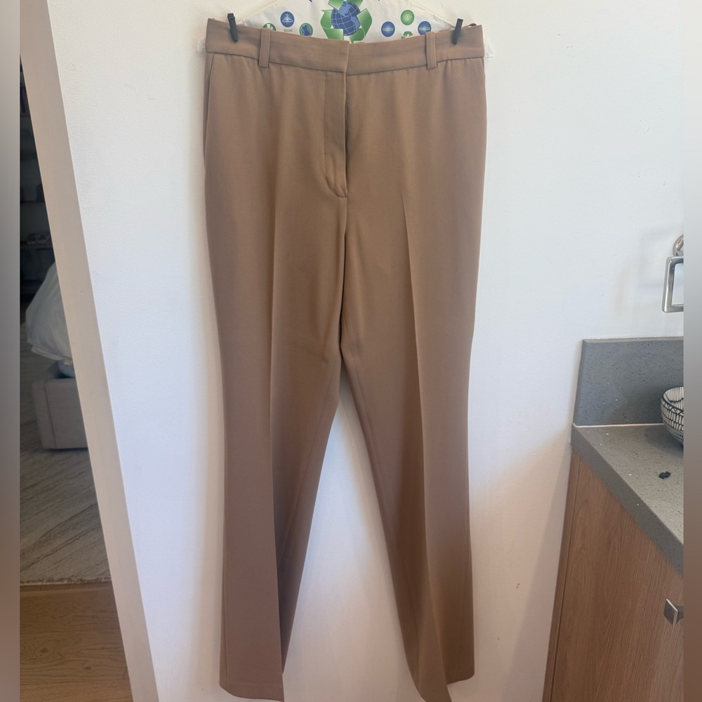 Babaton Tailored Straight Leg Trousers in Camel Brown